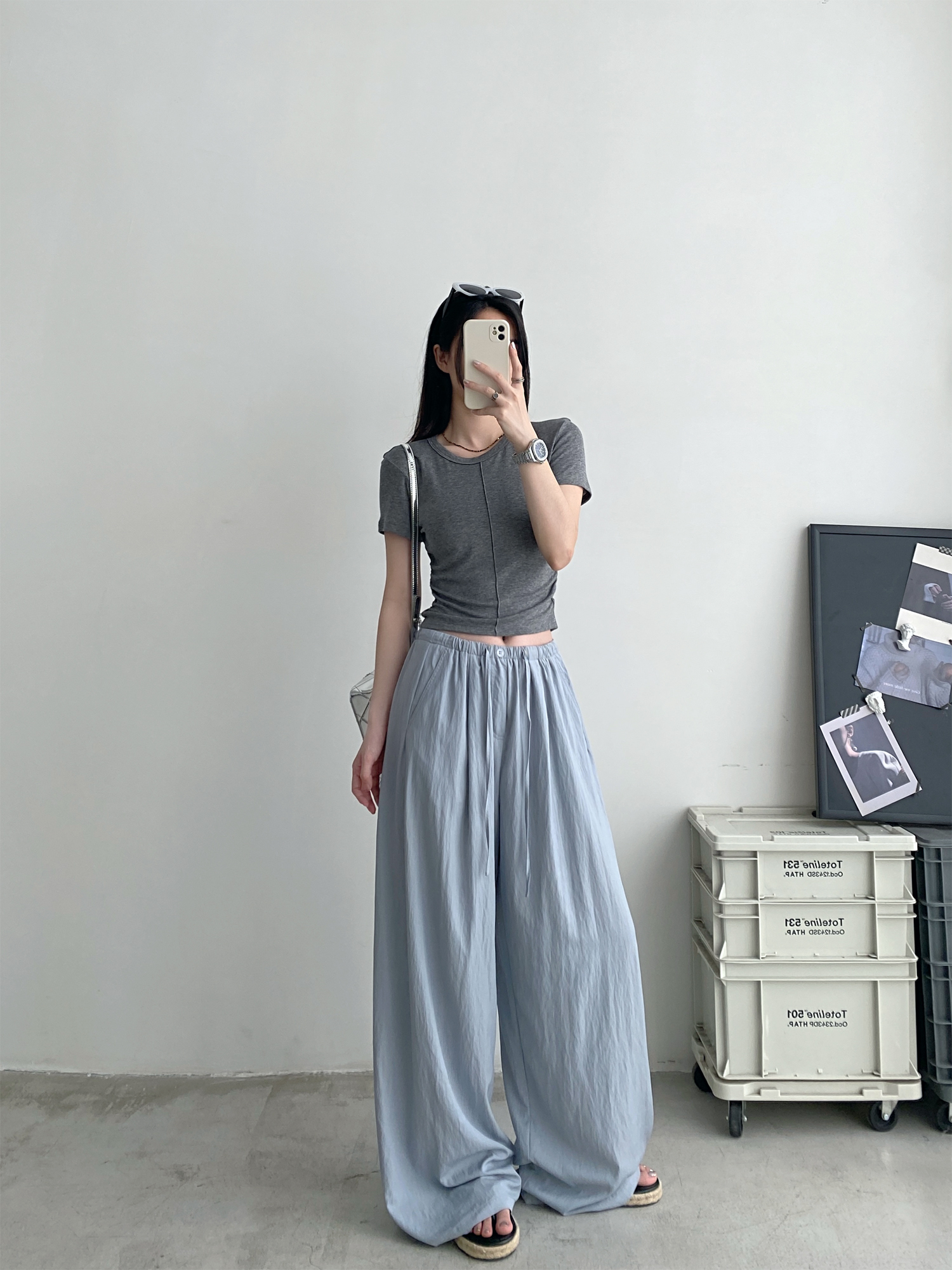 Summer Wide-Leg Sunscreen Pants for Women - Casual Thin Floor-Length Trousers for Work - Sun Yuzu Cool Style Summer Wide-Leg Sunscreen Pants for Women - Casual Thin Floor-Length Trousers for Work - Sun Yuzu Cool Style