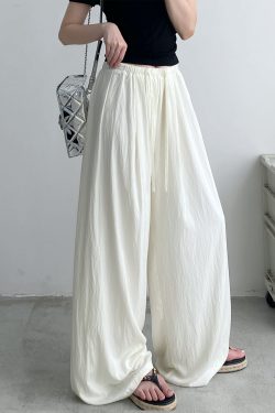 Summer Wide-Leg Sunscreen Pants for Women - Casual Thin Floor-Length Trousers for Work - Sun Yuzu Cool Style