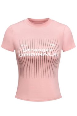 Summer Women's American Style Sports Jersey T-Shirt - Slim Fit Short Sleeve Crop Top with Letter Print