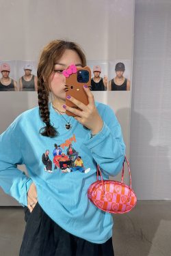 Summer Women's Printed Long Sleeve T-Shirt - Loose Fit, Slimming Round Neck, Sun Protection, Trendy and Stylish