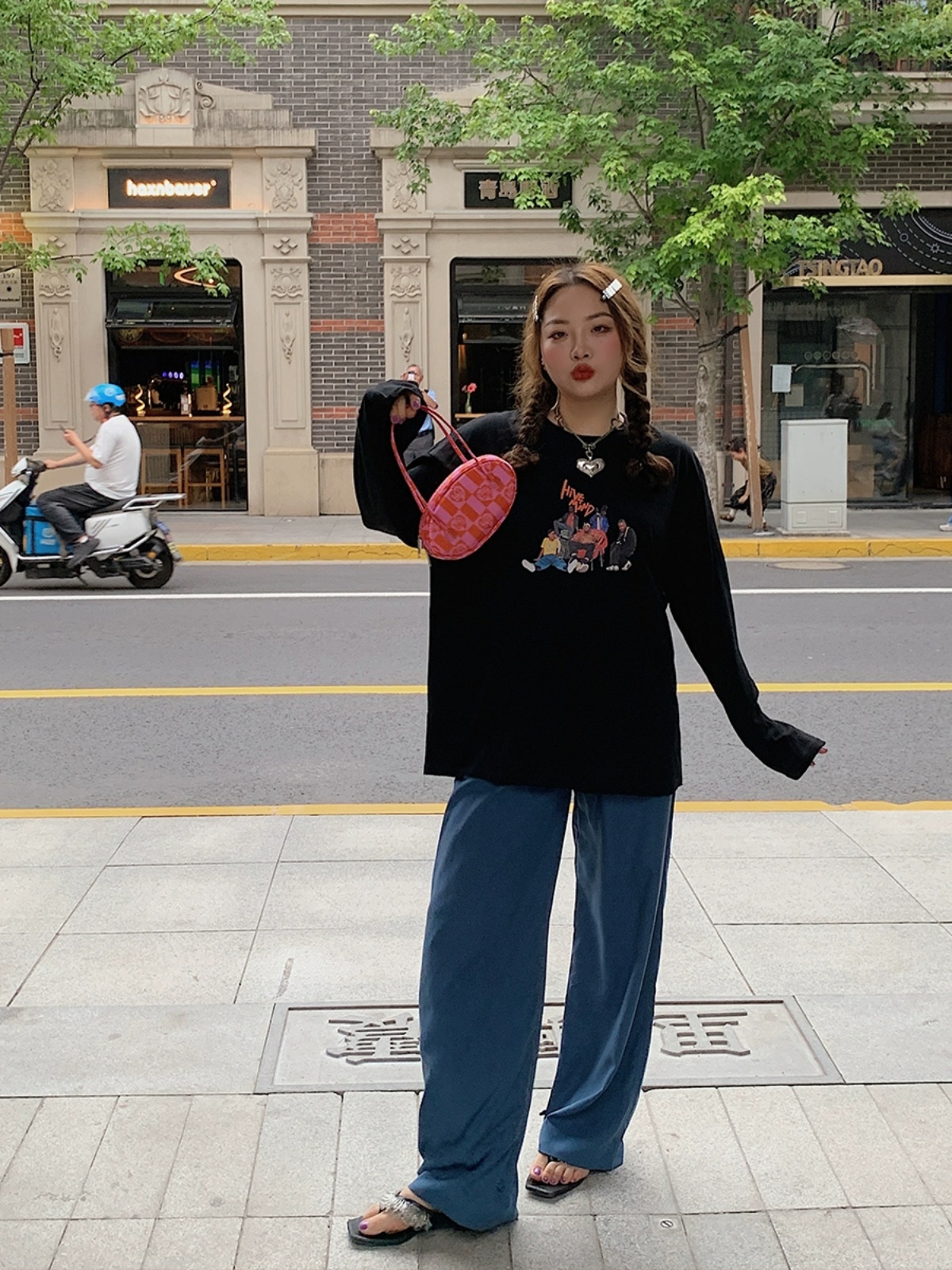 Summer Women's Printed Long Sleeve T-Shirt - Loose Fit, Slimming Round Neck, Sun Protection, Trendy and Stylish Summer Women's Printed Long Sleeve T-Shirt - Loose Fit, Slimming Round Neck, Sun Protection, Trendy and Stylish