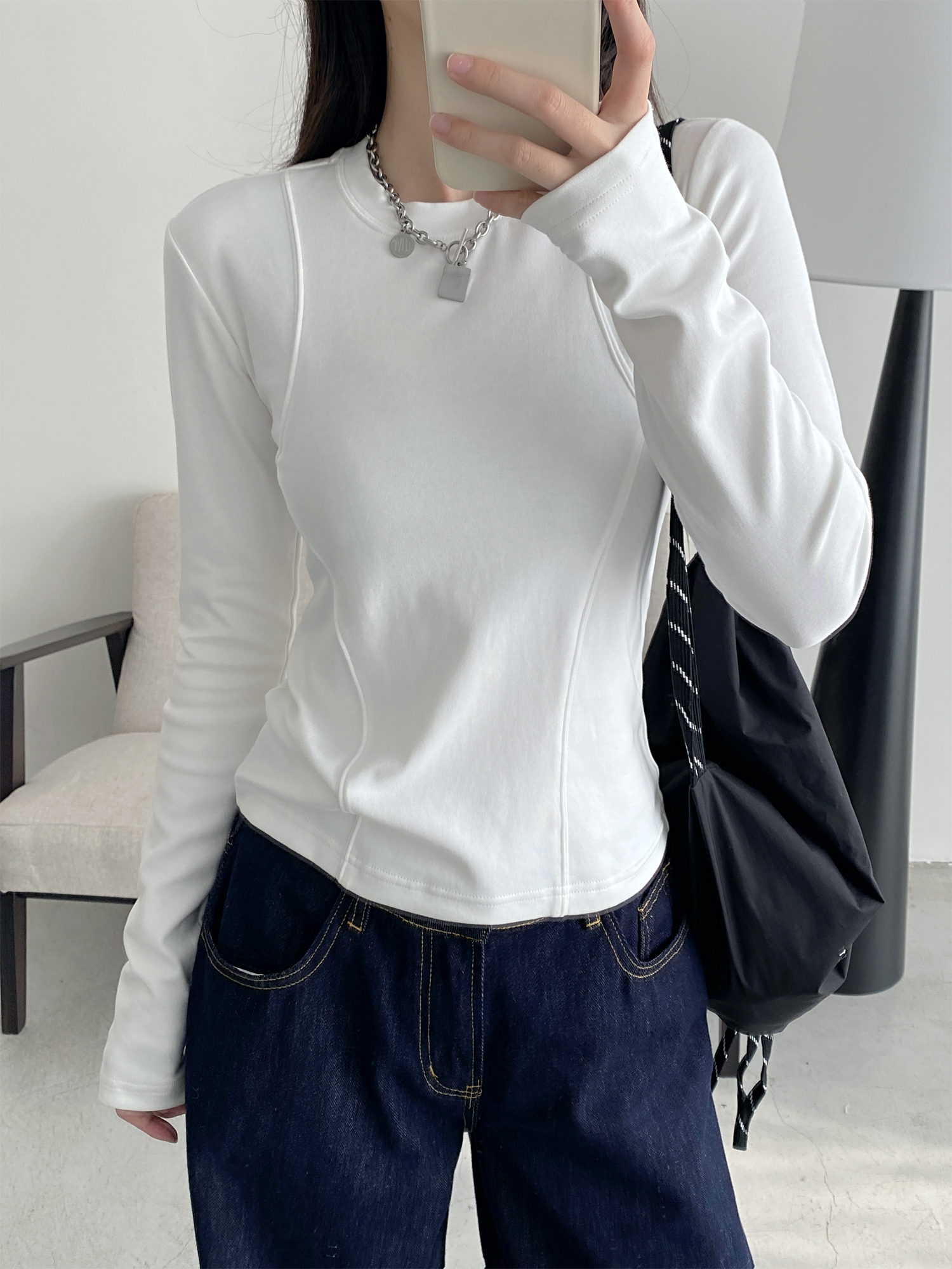 Sun Grapefruit Short-Sleeve T-Shirt for Women - Round Neck Slim-Fit Summer Top, Trendy Niche Shoulder Style Sun Grapefruit Short-Sleeve T-Shirt for Women - Round Neck Slim-Fit Summer Top, Trendy Niche Shoulder Style