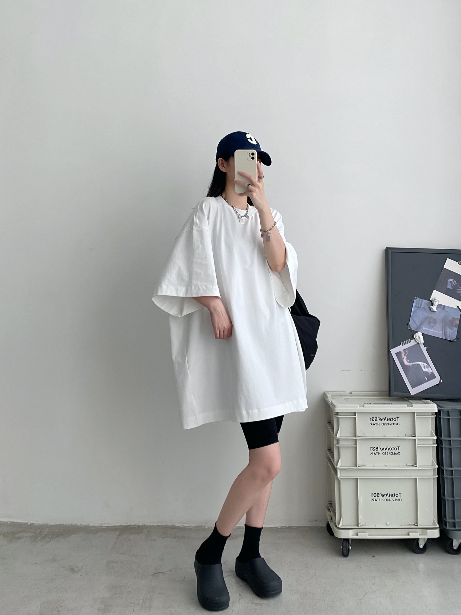 Sun Grapefruit Wide-Neck Short-Sleeve T-Shirt for Women - Unique Big Sleeve, Loose Heavyweight Cotton, Summer Style Sun Grapefruit Wide-Neck Short-Sleeve T-Shirt for Women - Unique Big Sleeve, Loose Heavyweight Cotton, Summer Style