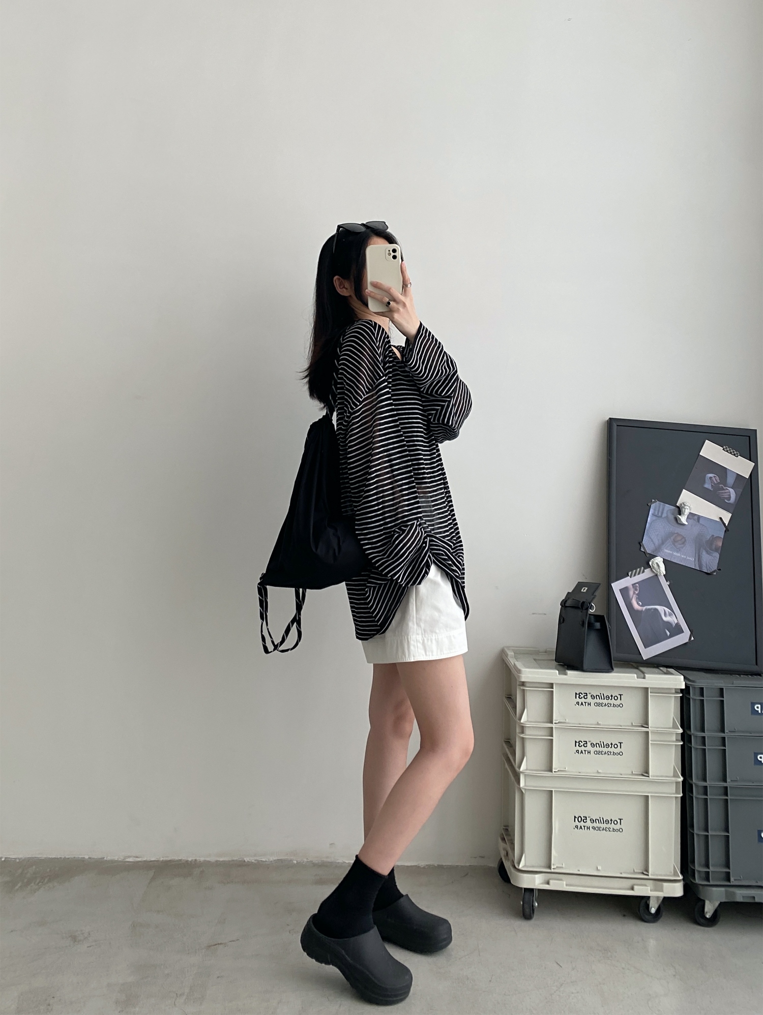 Sun Protection Striped Round Neck Long Sleeve Knitted T-Shirt for Women - Summer Loose Thin Cardigan in Korean Style Sun Protection Striped Round Neck Long Sleeve Knitted T-Shirt for Women - Summer Loose Thin Cardigan in Korean Style