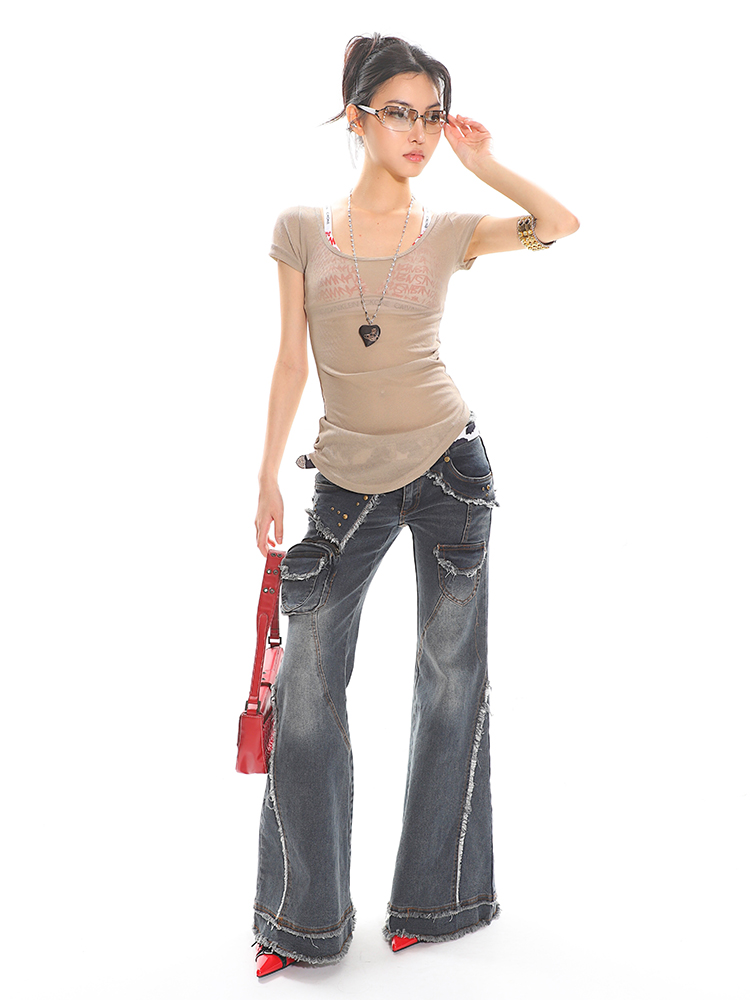 Sweet and Spicy Sheer Snake Print Short Sleeve T-Shirt for Women - Comfortable Round Neck Slim Fit Top, Y2K Fashion Essential Sweet and Spicy Sheer Snake Print Short Sleeve T-Shirt for Women - Comfortable Round Neck Slim Fit Top, Y2K Fashion Essential