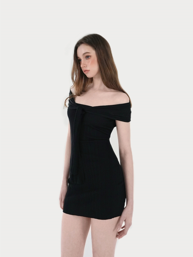 Tencel Multi-Wear Strapless Shawl Knitted Dress - Versatile Fashion for 90s Y2K Style Tencel Multi-Wear Strapless Shawl Knitted Dress - Versatile Fashion for 90s Y2K Style