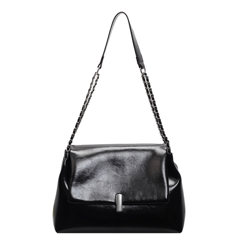 Textured High-End Tote Bag with Shiny Chain Shoulder Strap - Stylish Versatile Commuting School Bag for 2025 Textured High-End Tote Bag with Shiny Chain Shoulder Strap - Stylish Versatile Commuting School Bag for 2025