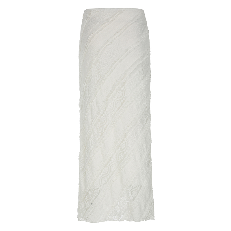 Textured Lace Long Dress for Women - Ethnic Style Vintage High-Slit Fitted Skirt, Perfect for Boho or Y2K Fashion Enthusiasts Textured Lace Long Dress for Women - Ethnic Style Vintage High-Slit Fitted Skirt, Perfect for Boho or Y2K Fashion Enthusiasts