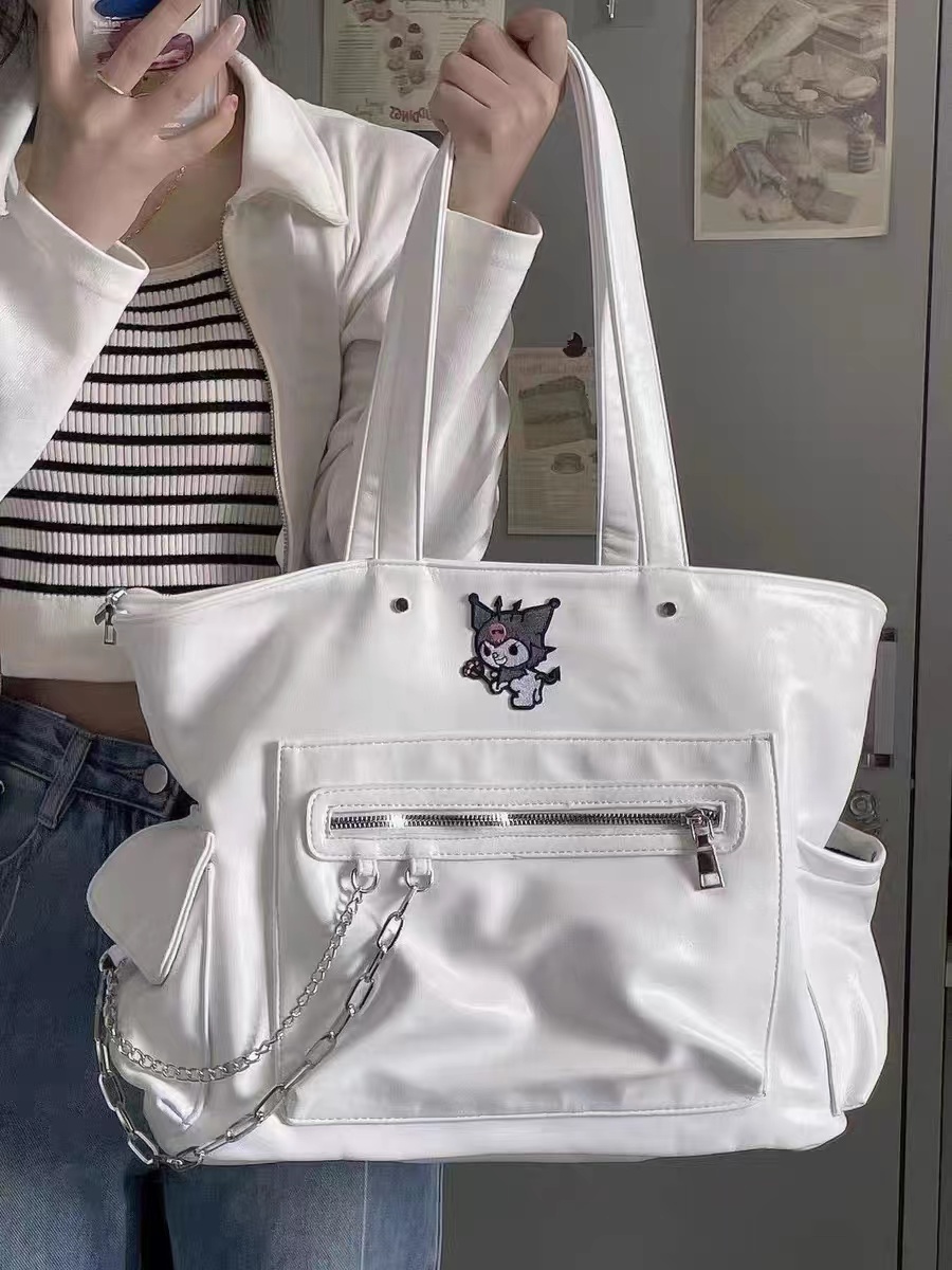 Textured Large-Capacity Shoulder Tote Bag for Women - Stylish 2025 Model Ideal for College Students and Daily Use Textured Large-Capacity Shoulder Tote Bag for Women - Stylish 2025 Model Ideal for College Students and Daily Use