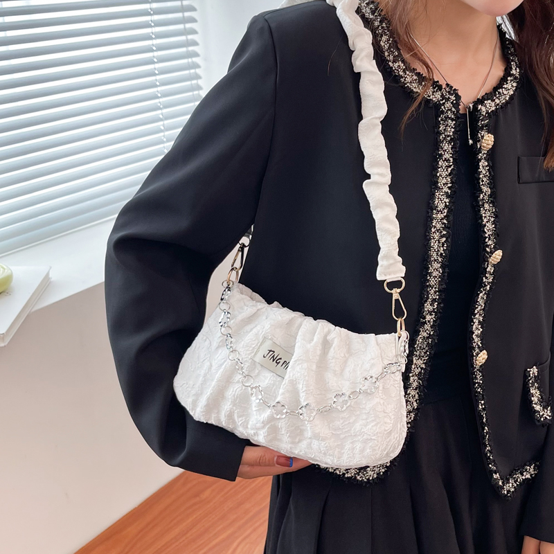 Textured Small Underarm Bag for Women - 2025 Summer Trendy Versatile Shoulder Crossbody Bag Textured Small Underarm Bag for Women - 2025 Summer Trendy Versatile Shoulder Crossbody Bag