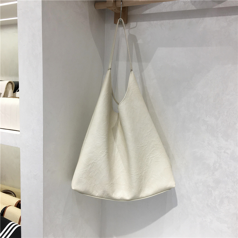 Textured Soft Leather Large Capacity Shoulder Tote Bag - 2023 Autumn/Winter Lazy Style Versatile Fashion Handbag Textured Soft Leather Large Capacity Shoulder Tote Bag - 2023 Autumn/Winter Lazy Style Versatile Fashion Handbag