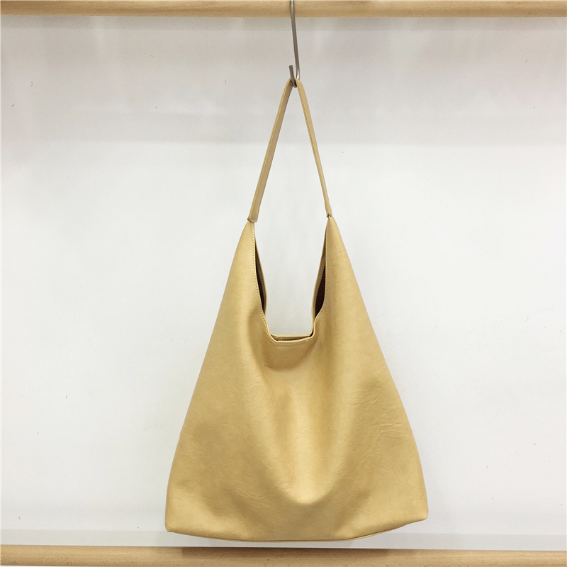 Textured Soft Leather Large Capacity Shoulder Tote Bag - 2023 Autumn/Winter Lazy Style Versatile Fashion Handbag Textured Soft Leather Large Capacity Shoulder Tote Bag - 2023 Autumn/Winter Lazy Style Versatile Fashion Handbag