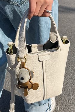 Textured Women's Handbag - Versatile Crossbody Bucket Bag for Spring/Summer 2025 Fashion