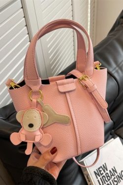 Textured Women's Handbag - Versatile Crossbody Bucket Bag for Spring/Summer 2025 Fashion