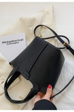 Textured Women's Handbag - Versatile Crossbody Bucket Bag for Spring/Summer 2025 Fashion