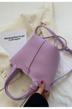 Textured Women's Handbag - Versatile Crossbody Bucket Bag for Spring/Summer 2025 Fashion