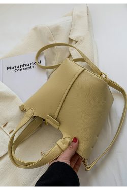 Textured Women's Handbag - Versatile Crossbody Bucket Bag for Spring/Summer 2025 Fashion