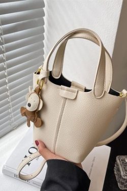 Textured Women's Handbag - Versatile Crossbody Bucket Bag for Spring/Summer 2025 Fashion