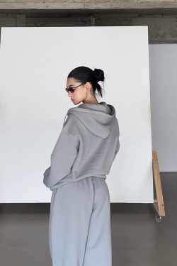 Thick Fleece V-Neck Hoodie for Cold Weather - Super Warm Loose Fit - Cozy Lazy Style - Available in 3 Colors