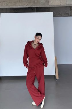 Thick Fleece V-Neck Hoodie for Cold Weather - Super Warm Loose Fit - Cozy Lazy Style - Available in 3 Colors