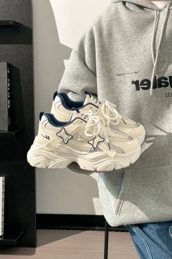 Thick-Soled Dad Shoes for Women - 2025 New Style Mesh Breathable Casual Sneakers - Versatile Soft-Soled White Sports Footwear