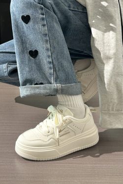 Thick-Soled White Mesh Shoes for Women - Summer 2025 New Style, Breathable, Height-Increasing, Versatile Big Toe Design