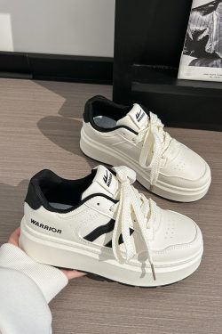 Thick-Soled White Sneakers for Women, 2025 Summer Style, Breathable Big Toe Design, Versatile Footwear for Female Students