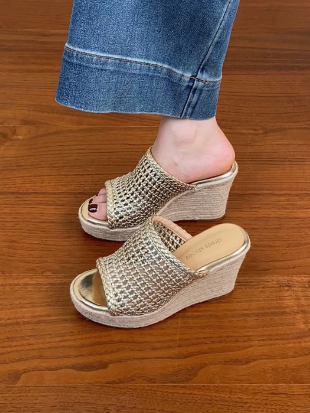 Thick-Soled Woven Wedge Sandals for Women - Summer 2025 High Heels, First-Layer Cowhide, Trendy Fashion Footwear Thick-Soled Woven Wedge Sandals for Women - Summer 2025 High Heels, First-Layer Cowhide, Trendy Fashion Footwear