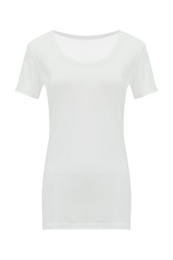 Three-Color Sheer Loose U-Neck T-Shirt - Short Sleeve Thin Top for Effortless Casual Style