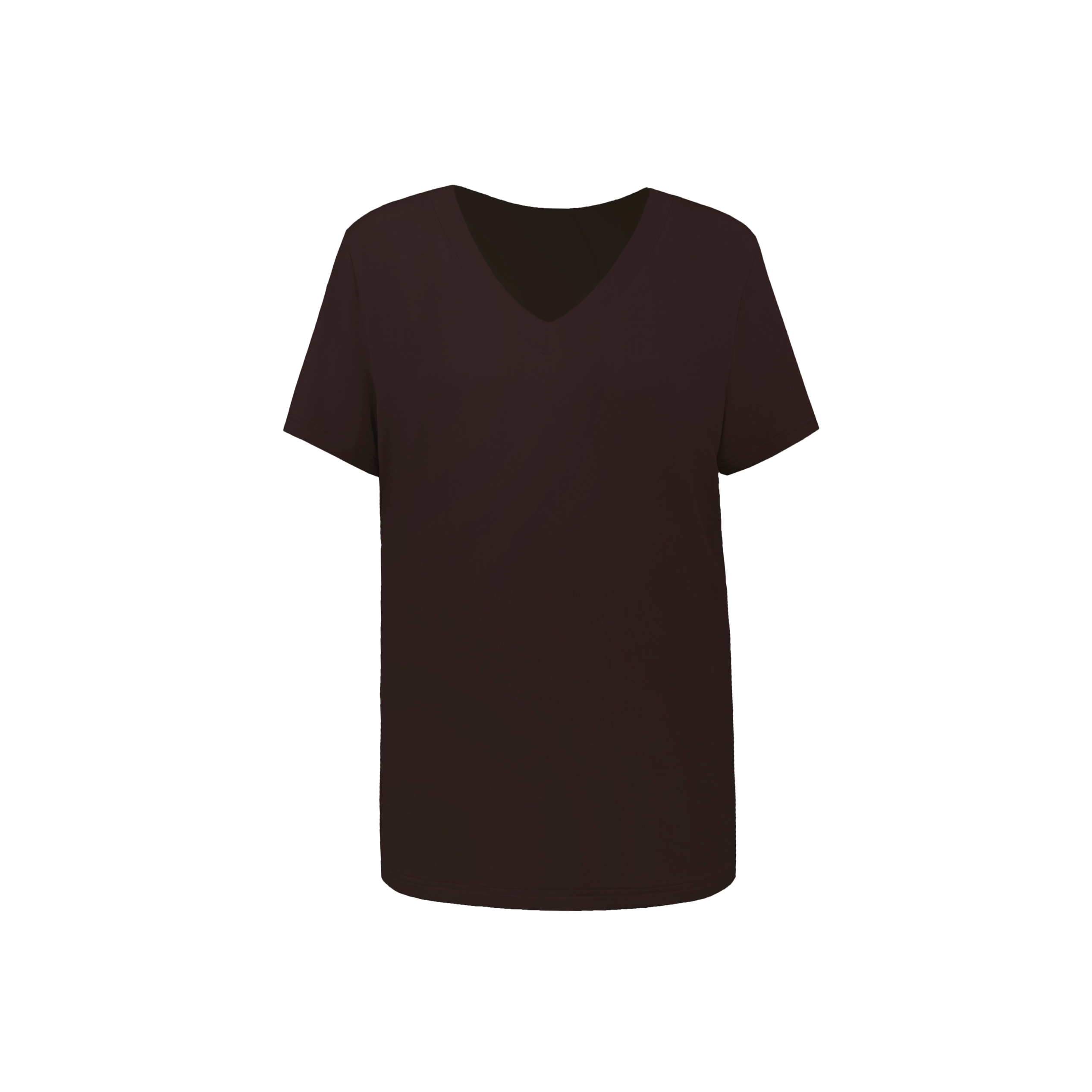 Three-Color V-Neck Loose T-Shirt - Dropped Shoulder, Cool Feel Stretch Top for Casual Style Three-Color V-Neck Loose T-Shirt - Dropped Shoulder, Cool Feel Stretch Top for Casual Style