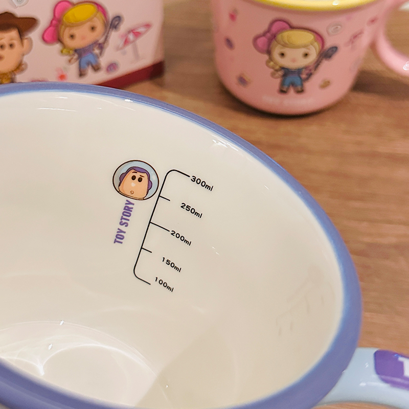 Toy Story Buzz Lightyear Ceramic Water Cup - Cute Kids' Mug for Milk, Oatmeal, Breakfast - Fun Cartoon Design Toy Story Buzz Lightyear Ceramic Water Cup - Cute Kids' Mug for Milk, Oatmeal, Breakfast - Fun Cartoon Design