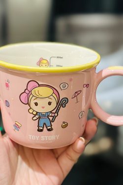 Toy Story Buzz Lightyear Ceramic Water Cup - Cute Kids' Mug for Milk, Oatmeal, Breakfast - Fun Cartoon Design