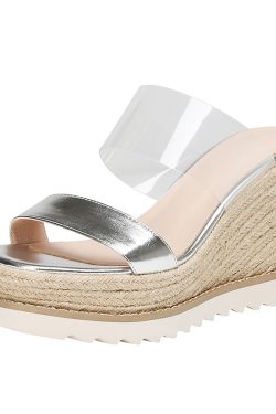 Transparent Wedge Sandals with Thick Sole - Sexy High Heels for Summer, Italian Style Footwear