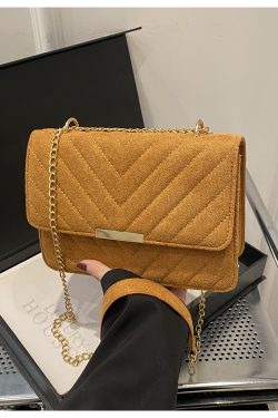 Trendy 2025 Women's Textured Chain Shoulder Crossbody Bag - Retro Small Square Design, Versatile Fashion Accessory