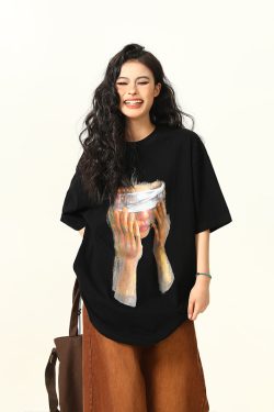 Trendy American Street Style Printed Short-Sleeve T-shirt for Men and Women - Hip-Hop Summer Unisex Fashion Top