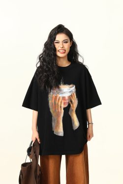 Trendy American Street Style Printed Short-Sleeve T-shirt for Men and Women - Hip-Hop Summer Unisex Fashion Top