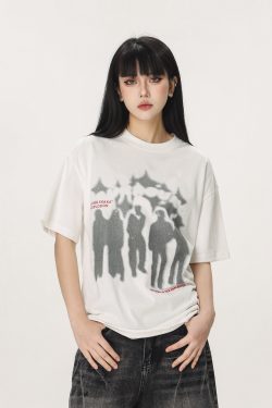 Trendy American Style Loose Short Sleeve T-Shirt for Men and Women - Summer Half Sleeve Design, Perfect for Casual Looks