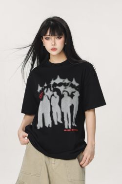 Trendy American Style Loose Short Sleeve T-Shirt for Men and Women - Summer Half Sleeve Design, Perfect for Casual Looks