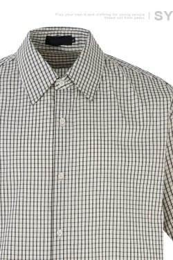Trendy Blue and White Check Short-Sleeve Shirt for Men and Women - Casual Loose Fit for Daily Commuting, Summer Style