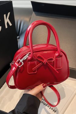 Trendy Bowknot Steamed Bun Handbag for Women - Versatile Small Tote & Shoulder Crossbody Bag for 2025 Fashion