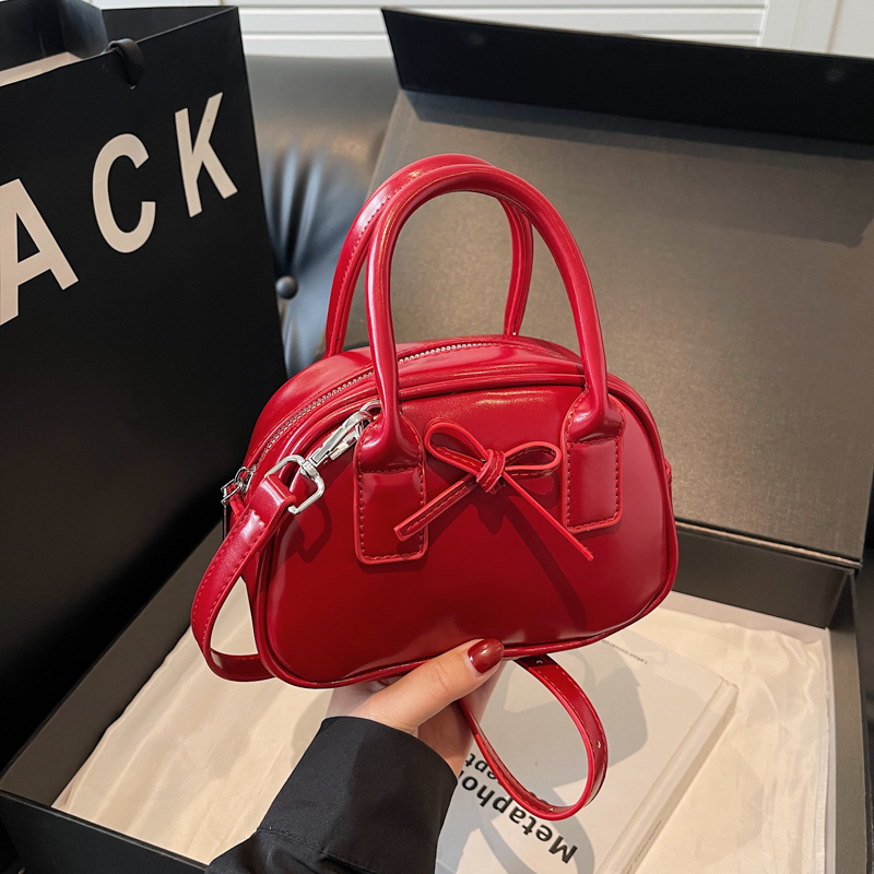 Trendy Bowknot Steamed Bun Handbag for Women - Versatile Small Tote & Shoulder Crossbody Bag for 2025 Fashion Trendy Bowknot Steamed Bun Handbag for Women - Versatile Small Tote & Shoulder Crossbody Bag for 2025 Fashion