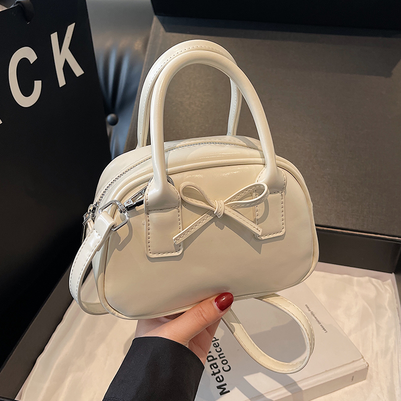 Trendy Bowknot Steamed Bun Handbag for Women - Versatile Small Tote & Shoulder Crossbody Bag for 2025 Fashion Trendy Bowknot Steamed Bun Handbag for Women - Versatile Small Tote & Shoulder Crossbody Bag for 2025 Fashion