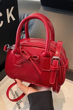 Trendy Bowknot Steamed Bun Handbag for Women - Versatile Small Tote & Shoulder Crossbody Bag for 2025 Fashion
