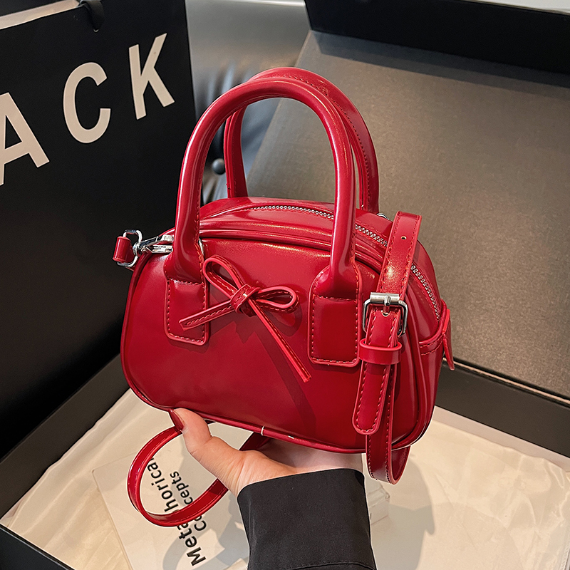 Trendy Bowknot Steamed Bun Handbag for Women - Versatile Small Tote & Shoulder Crossbody Bag for 2025 Fashion Trendy Bowknot Steamed Bun Handbag for Women - Versatile Small Tote & Shoulder Crossbody Bag for 2025 Fashion