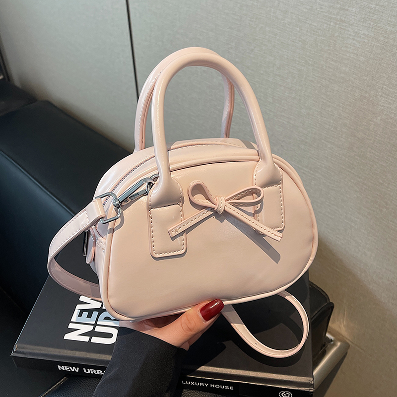 Trendy Bowknot Steamed Bun Handbag for Women - Versatile Small Tote & Shoulder Crossbody Bag for 2025 Fashion Trendy Bowknot Steamed Bun Handbag for Women - Versatile Small Tote & Shoulder Crossbody Bag for 2025 Fashion