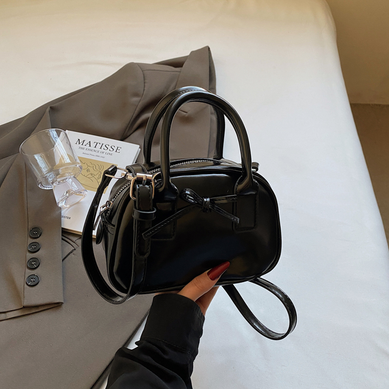 Trendy Bowknot Steamed Bun Handbag for Women - Versatile Small Tote & Shoulder Crossbody Bag for 2025 Fashion Trendy Bowknot Steamed Bun Handbag for Women - Versatile Small Tote & Shoulder Crossbody Bag for 2025 Fashion