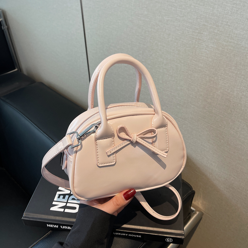 Trendy Bowknot Steamed Bun Handbag for Women - Versatile Small Tote & Shoulder Crossbody Bag for 2025 Fashion Trendy Bowknot Steamed Bun Handbag for Women - Versatile Small Tote & Shoulder Crossbody Bag for 2025 Fashion
