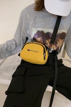 Trendy Canvas Crossbody Bag for Women - Versatile Small Bag for Spring Summer 2025 - Fresh Y2K Style