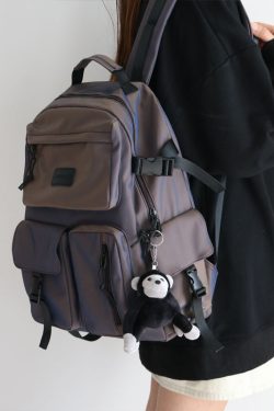 Trendy Colorful Backpack for Men and Women - Fashionable Double-Shoulder School Bag for Students, Perfect for Elementary and Middle School