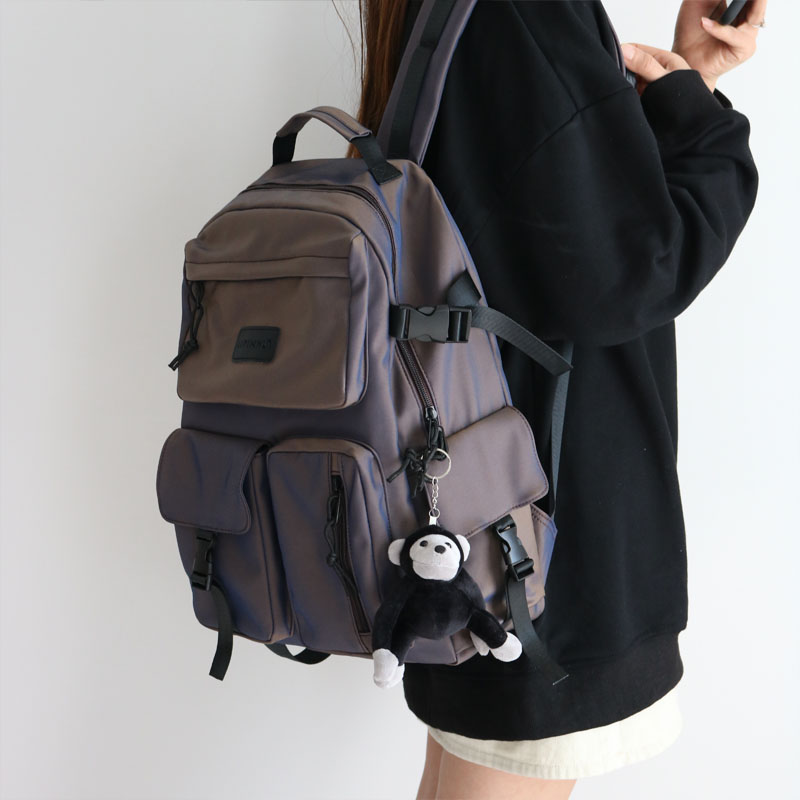 Trendy Colorful Backpack for Men and Women - Fashionable Double-Shoulder School Bag for Students, Perfect for Elementary and Middle School Trendy Colorful Backpack for Men and Women - Fashionable Double-Shoulder School Bag for Students, Perfect for Elementary and Middle School